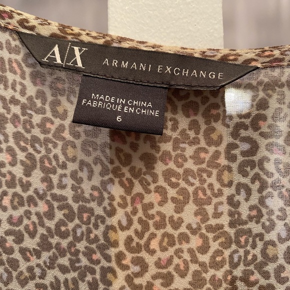 Armani Exchange mini leapord print dress size 6 - Picture 5 of 5